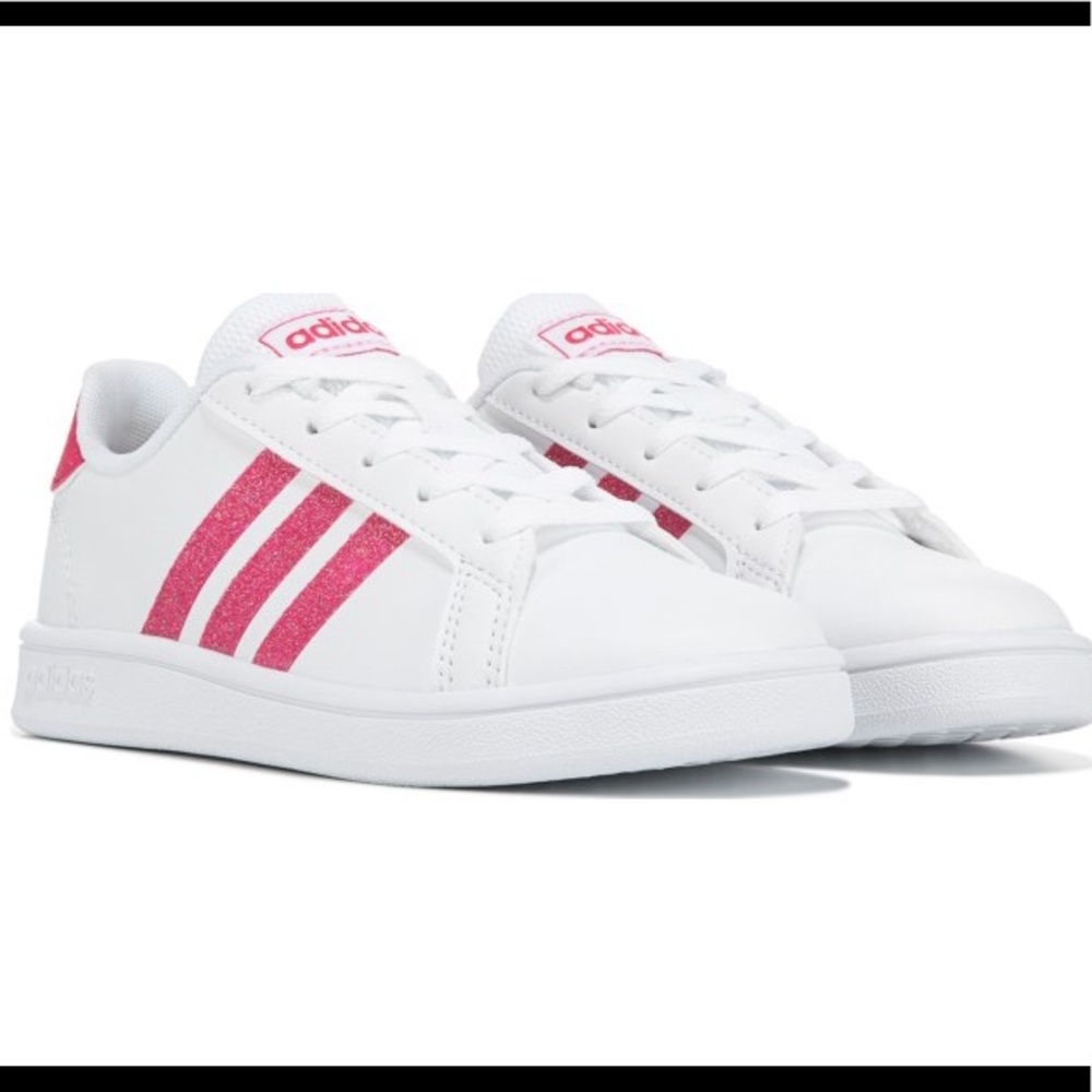 Adidas pink sparkle shoe!!